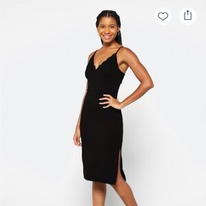 Chic Black Midi Dress